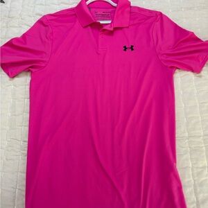 Under Armour Men's Vibrant Pink Polo